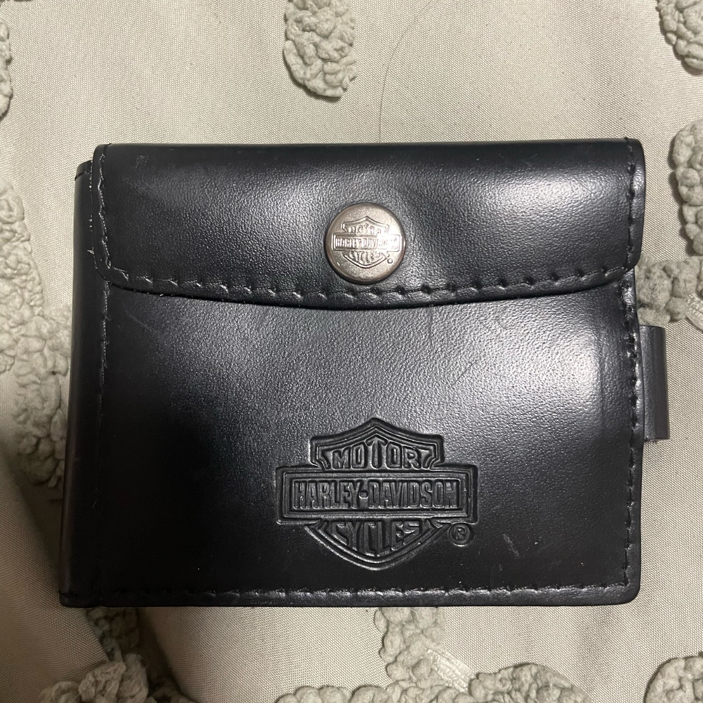 Harley-Davidson Black Leather Wallet